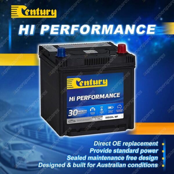 Century Hi Performance Battery for Ford Festiva WD WF 1.3 i Petrol FWD