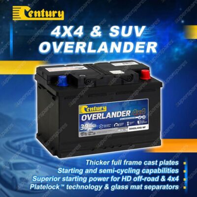 Century Overlander 4X4 MF Battery for Nissan Navara D23 2.3 DCi YS23DDT