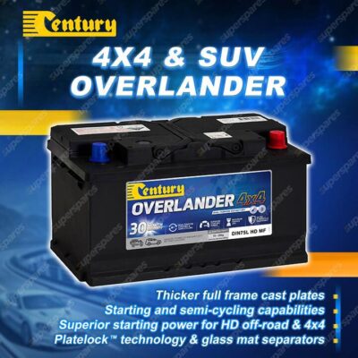 Century Overlander 4X4 MF Battery for Jeep Cherokee Grand Cherokee
