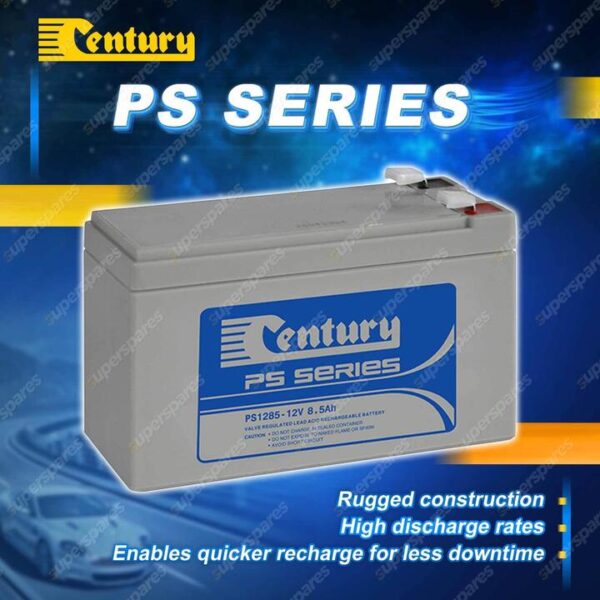 Century PS Series Battery - 12 Volts 8.5Ah Warranty 12M Stationary Power